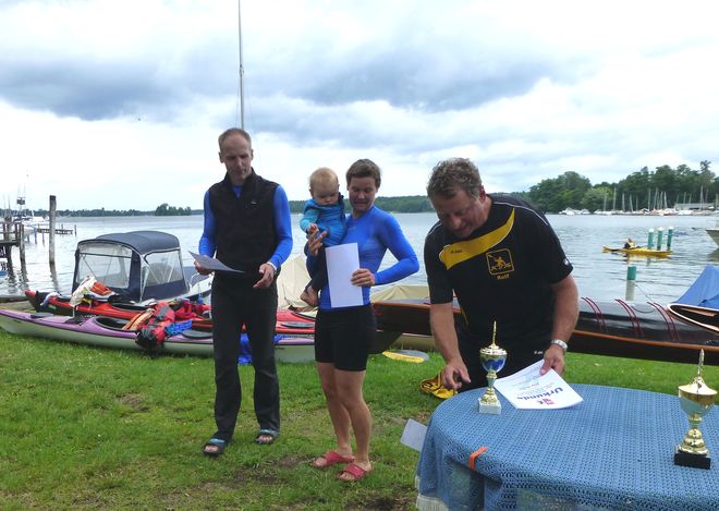 Berliner Kanu-Halbmarathon: Kanuten aus Erkner erhielten Ehrenpreise als schnellste Boote im Mix-Boot und Herren 2er