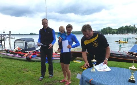 Berliner Kanu-Halbmarathon: Kanuten aus Erkner erhielten Ehrenpreise als schnellste Boote im Mix-Boot und Herren 2er